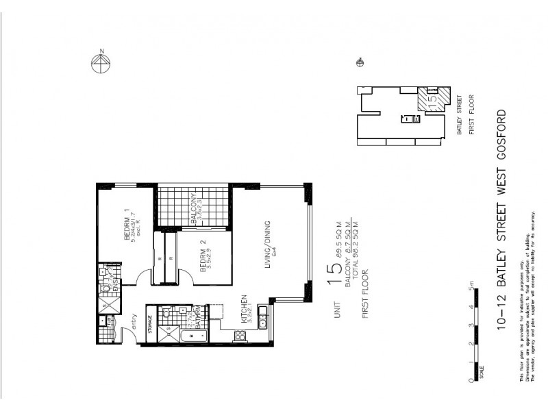 15/10-12 Batley Street, Gosford NSW 2250 Floorplan
