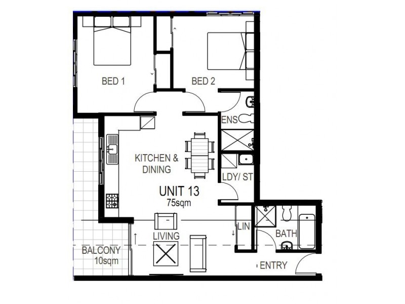 13/69-71 Hills Street, North Gosford NSW 2250 Floorplan