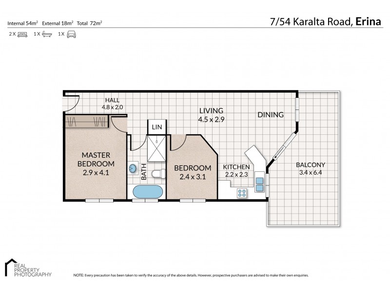 7/54 Karalta Road, Erina NSW 2250 Floorplan