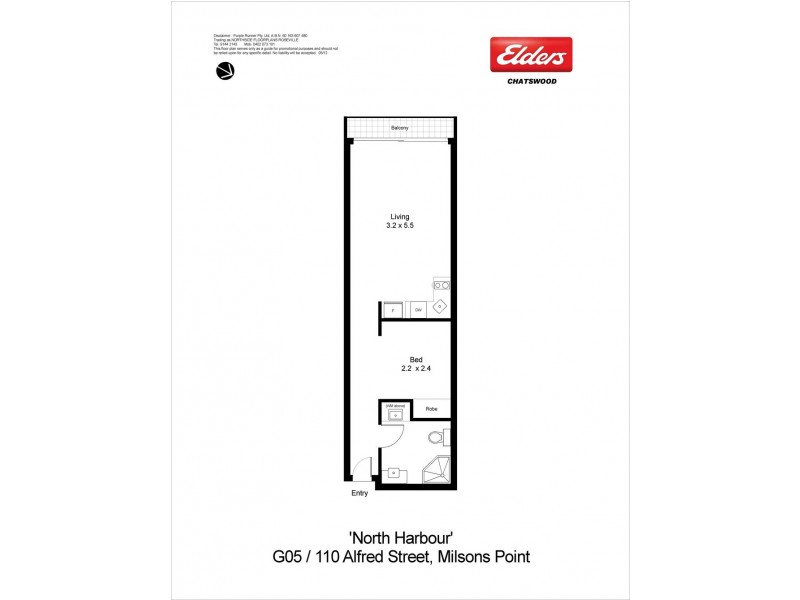 G05/110 Alfred Street, Milsons Point NSW 2061 Floorplan
