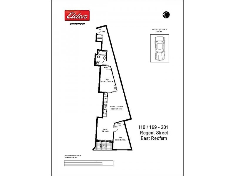 110/199 Regent Street, Redfern NSW 2016 Floorplan