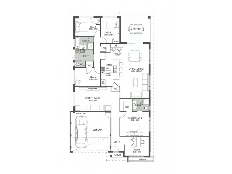 8 Pingle Drive, Greenfields WA 6210 Floorplan