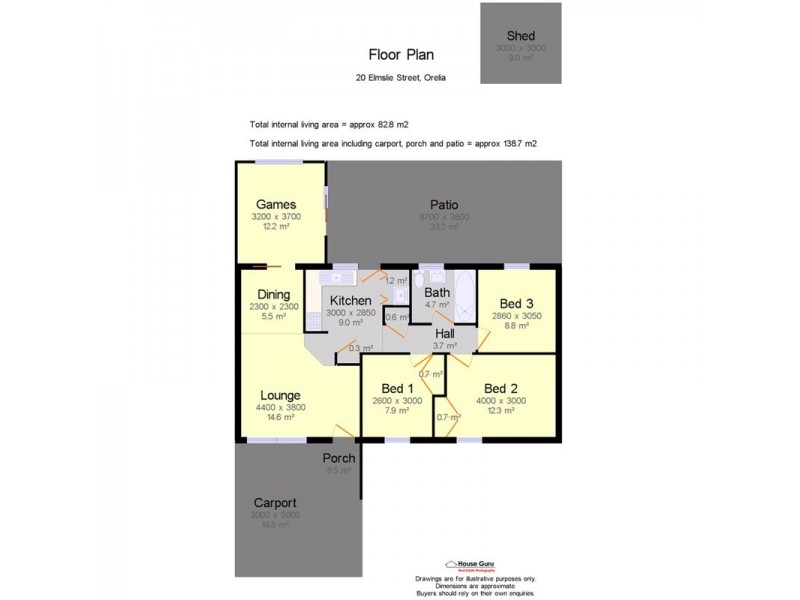 20 Elmslie Street, Orelia WA 6167 Floorplan