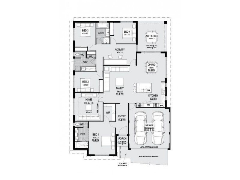 1 Jasper Way, Lakelands WA 6180 Floorplan