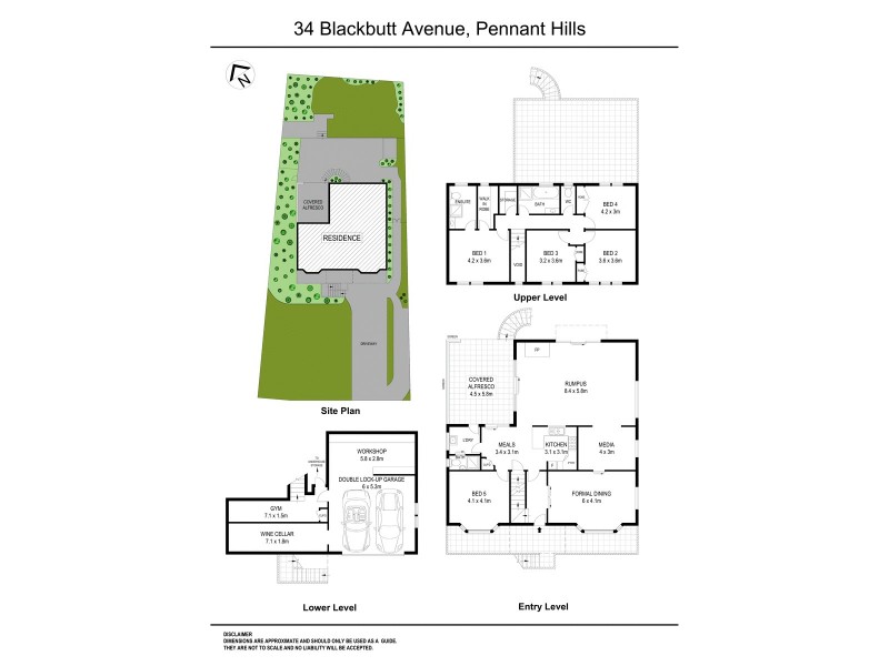 34 Blackbutt Avenue, Pennant Hills NSW 2120 Floorplan