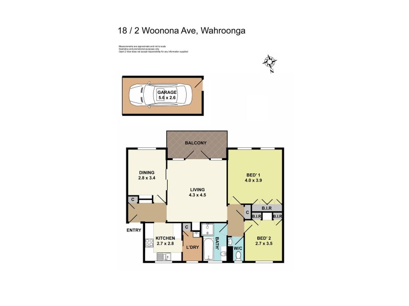 18/2-4 Woonona Ave, Wahroonga NSW 2076 Floorplan