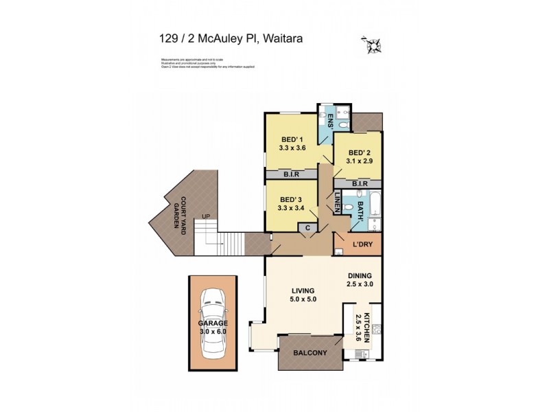 129/2 McAuley Place, Waitara NSW 2077 Floorplan