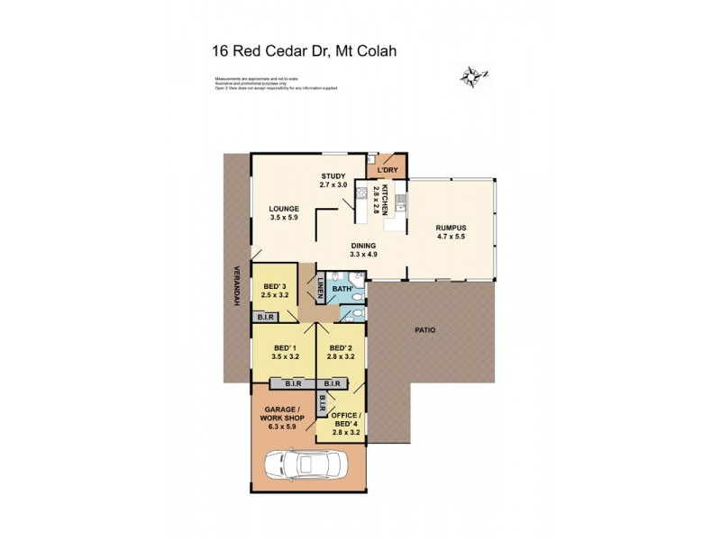 16 Red Cedar Drive, Mount Colah NSW 2079 Floorplan