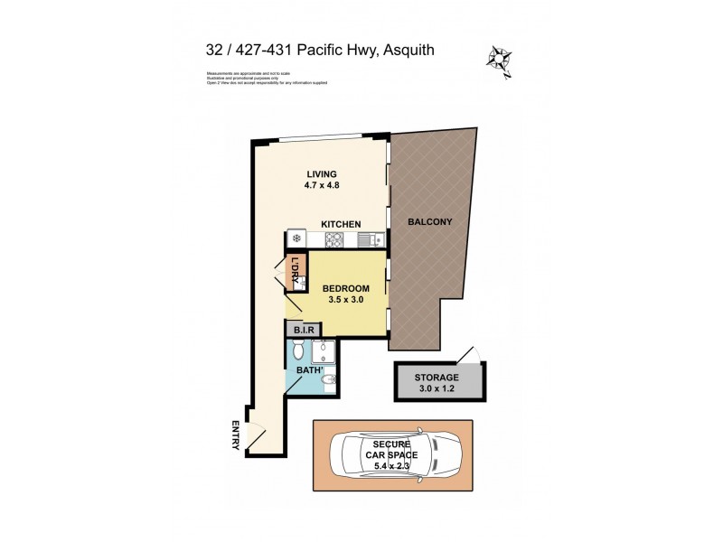 32/427 – 431 Pacific Highway, Asquith NSW 2077 Floorplan