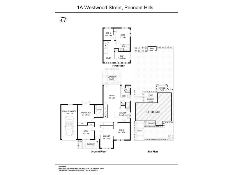 1a Westwood Street, Pennant Hills NSW 2120 Floorplan