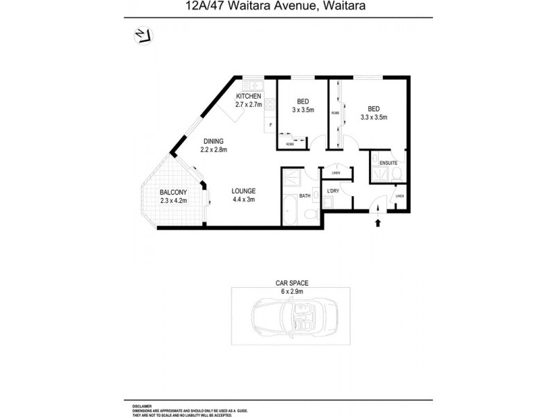 13/47 Waitara Avenue, Waitara NSW 2077 Floorplan