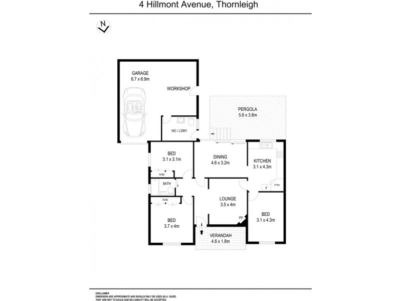 4 Hillmont Avenue, Thornleigh NSW 2120 Floorplan