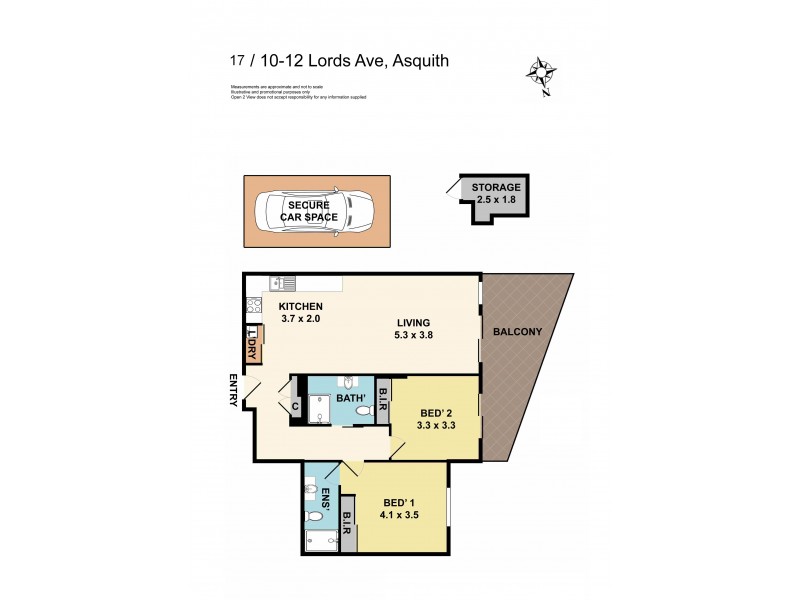 4/10-12 Lords Avenue, Asquith NSW 2077 Floorplan