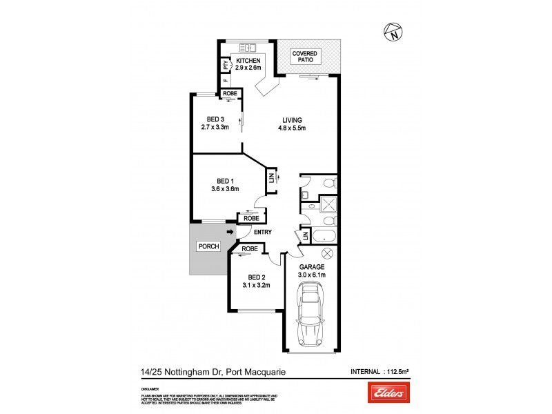 14/25 Nottingham Drive, Port Macquarie NSW 2444 Floorplan