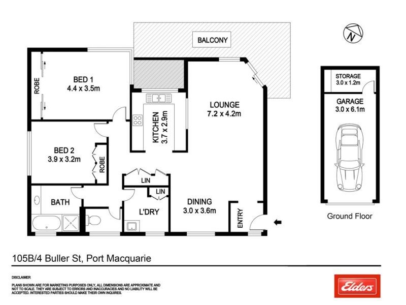 105B/4 BULLER STREET, Port Macquarie NSW 2444 Floorplan