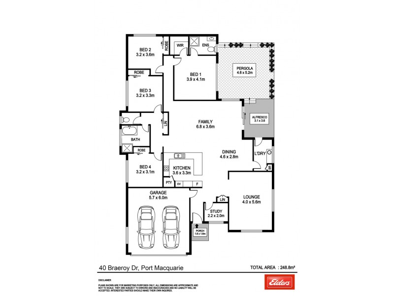 40 Braeroy Drive, Port Macquarie NSW 2444 Floorplan