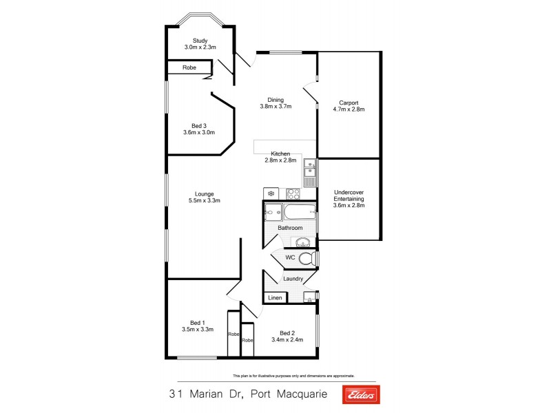 31 Marian Drive, Port Macquarie NSW 2444 Floorplan