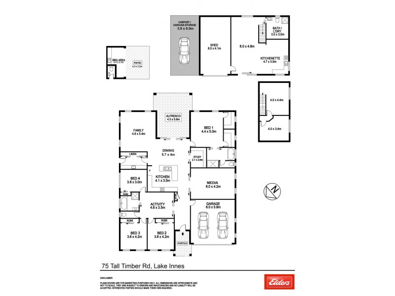75 Tall Timber Road, Lake Innes NSW 2446 Floorplan