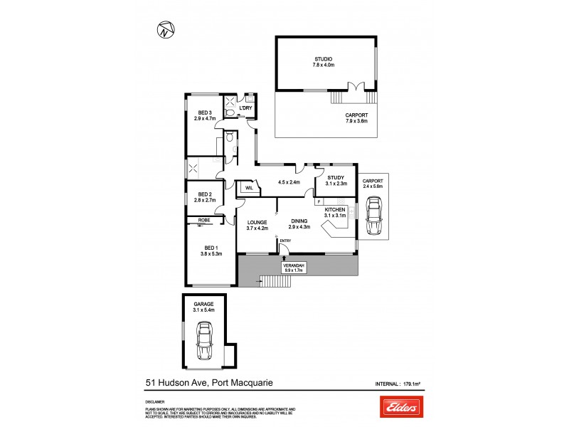 51 Hudson Avenue, Port Macquarie NSW 2444 Floorplan