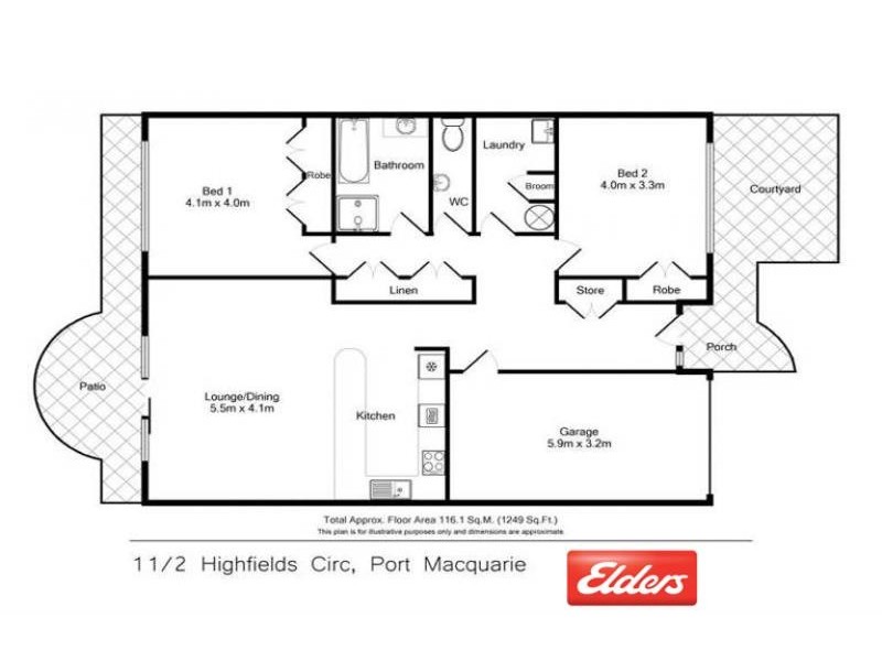 11/2 HIGHFIELDS CIRCUIT, Port Macquarie NSW 2444 Floorplan