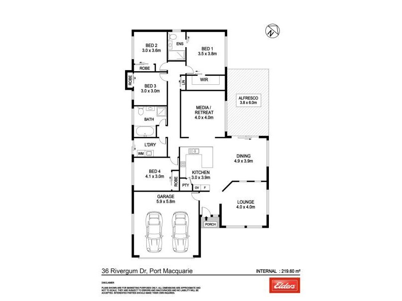 36 RIVERGUM DRIVE, Port Macquarie NSW 2444 Floorplan