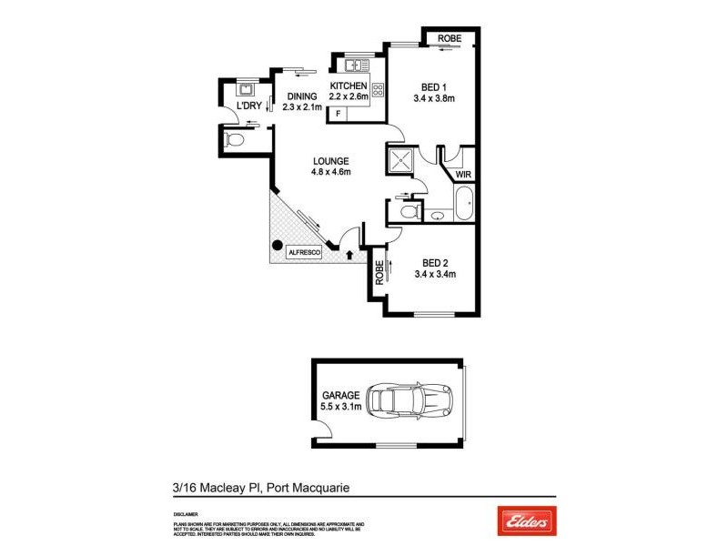 3/16 MACLEAY PLACE, Port Macquarie NSW 2444 Floorplan