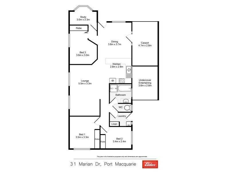 31 MARIAN DRIVE, Port Macquarie NSW 2444 Floorplan