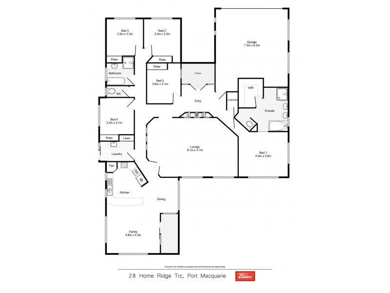 28 Home Ridge Terrace, Port Macquarie NSW 2444 Floorplan