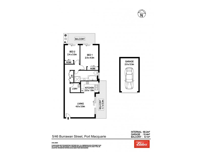 5/46 Burrawan Street, Port Macquarie NSW 2444 Floorplan