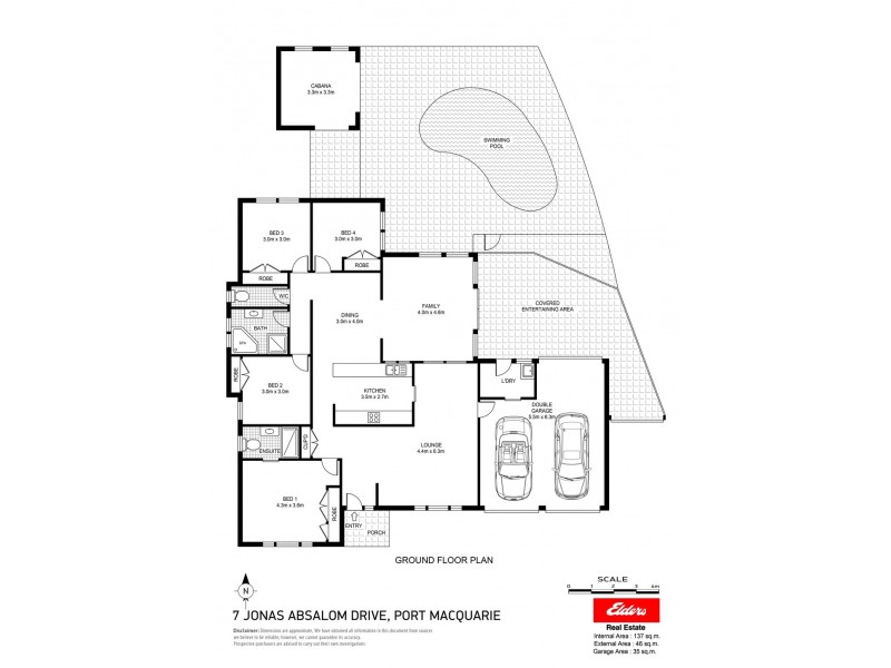 7 Jonas Absalom Drive, Port Macquarie NSW 2444 Floorplan