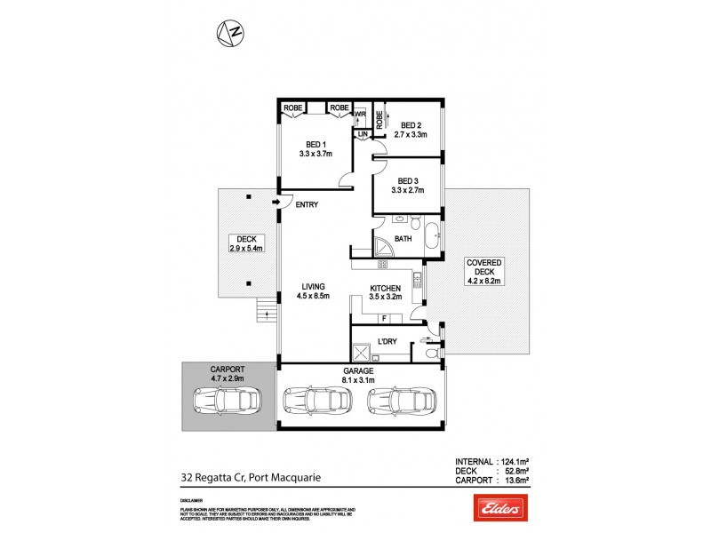32 Regatta Crescent, Port Macquarie NSW 2444 Floorplan