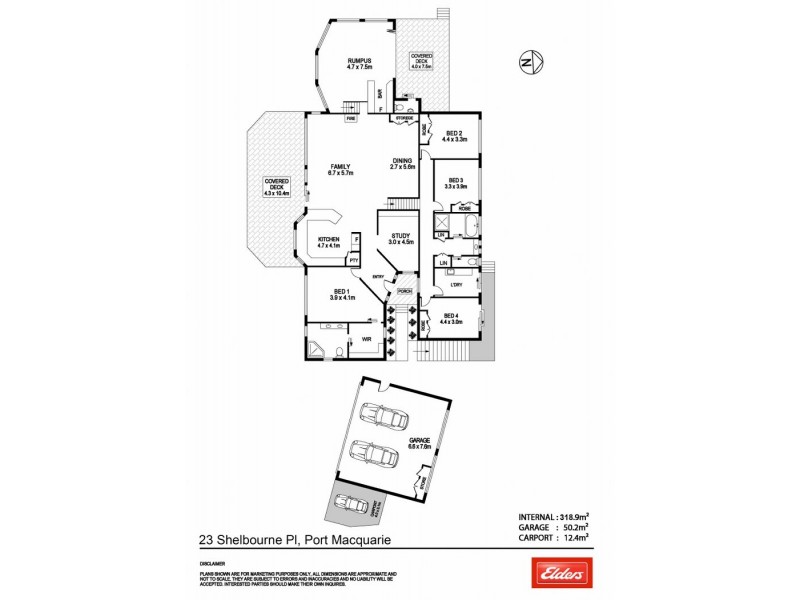 23 Shelbourne Place, Port Macquarie NSW 2444 Floorplan