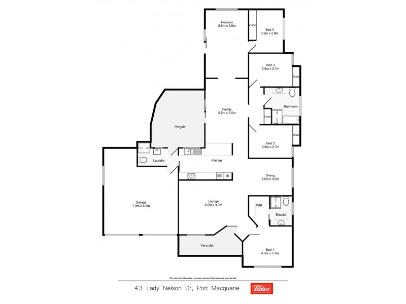 43 Lady Nelson Drive, Port Macquarie NSW 2444 Floorplan