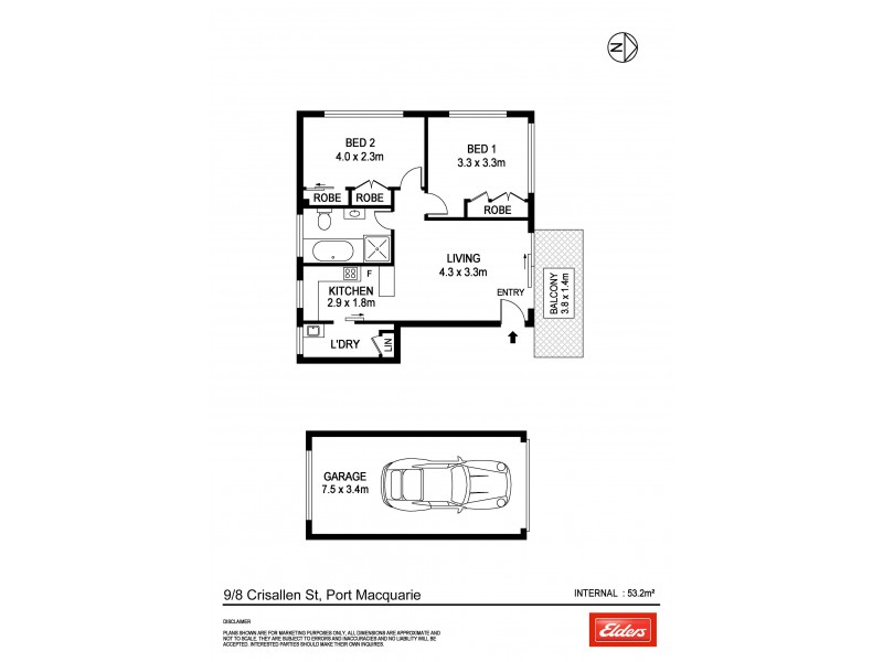 9/8-10 Crisallen Street, Port Macquarie NSW 2444 Floorplan