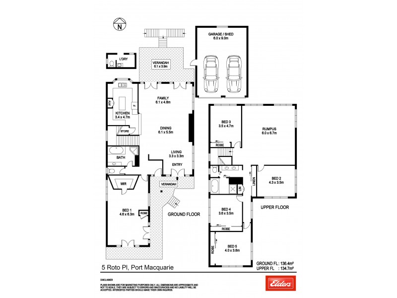 5 Roto Place, Port Macquarie NSW 2444 Floorplan
