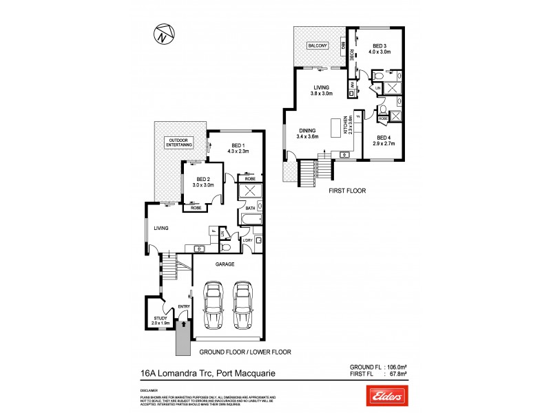 Lot 1, 16 Lomandra Terrace, Port Macquarie NSW 2444 Floorplan