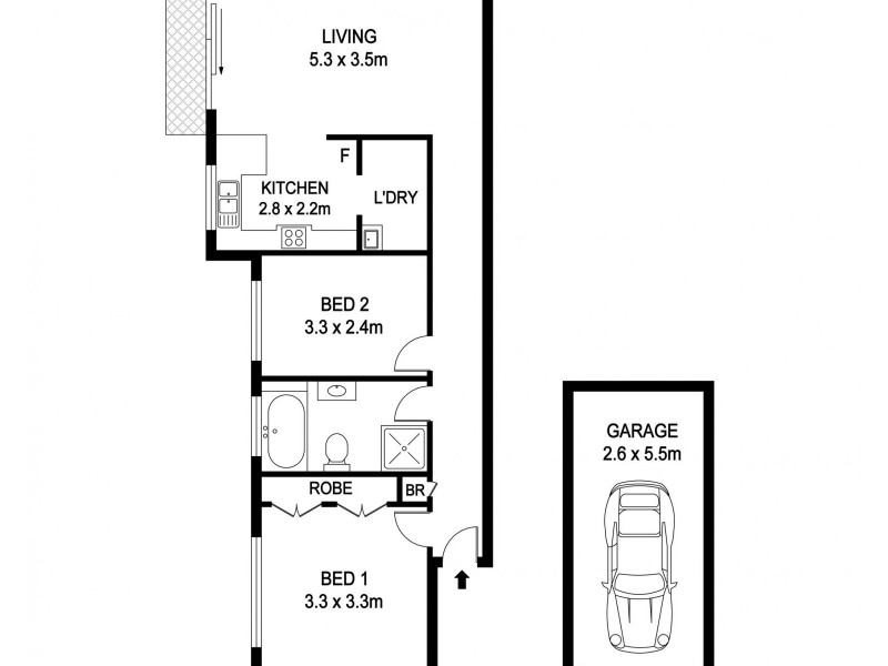 3/19 Waugh Street, Port Macquarie NSW 2444 Floorplan