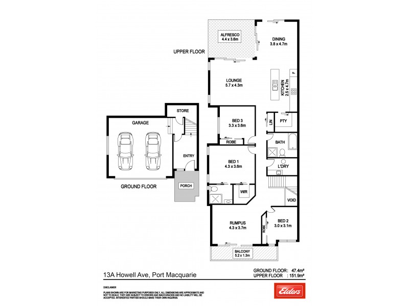 13A Howell Avenue, Port Macquarie NSW 2444 Floorplan