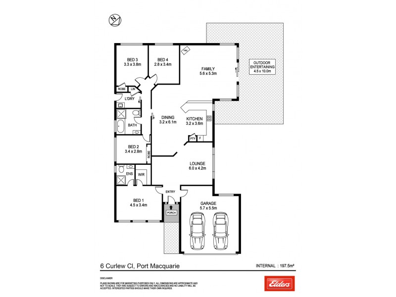 6 Curlew Close, Port Macquarie NSW 2444 Floorplan