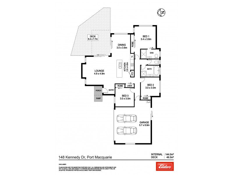 148 Kennedy Drive, Port Macquarie NSW 2444 Floorplan