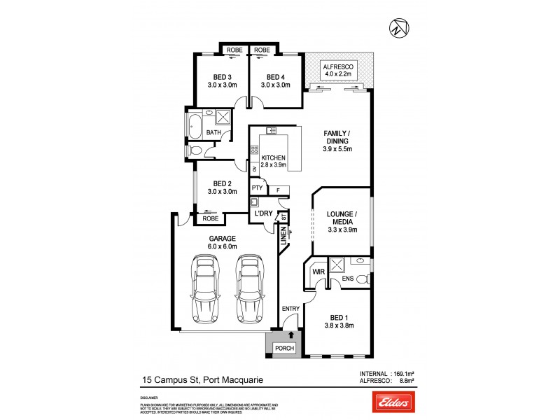 15 Campus Street, Port Macquarie NSW 2444 Floorplan