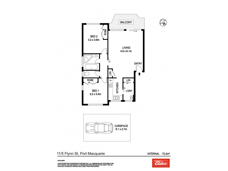 11/5-7 Flynn Street, Port Macquarie NSW 2444 Floorplan
