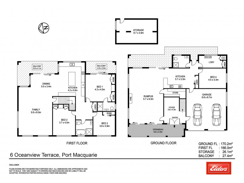 6 Oceanview Terrace, Port Macquarie NSW 2444 Floorplan