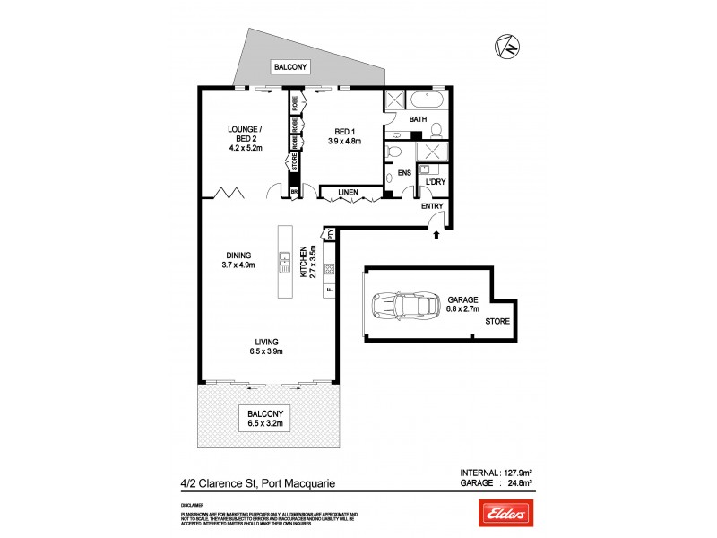 4/2 Clarence Street, Port Macquarie NSW 2444 Floorplan