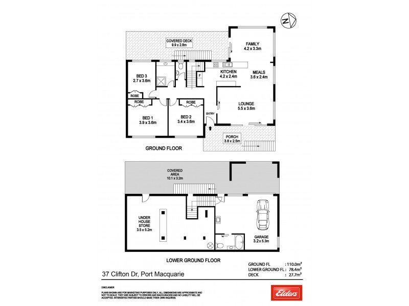 37 Clifton Drive, Port Macquarie NSW 2444 Floorplan
