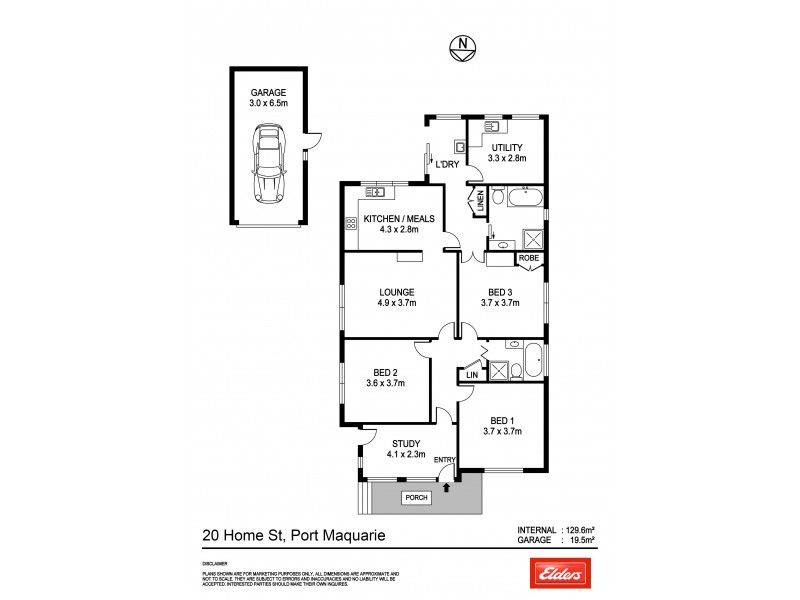 20 Home Street, Port Macquarie NSW 2444 Floorplan