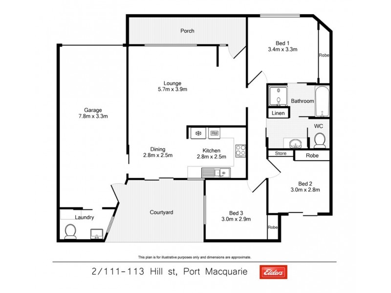 2/111-113 Hill Street, Port Macquarie NSW 2444 Floorplan