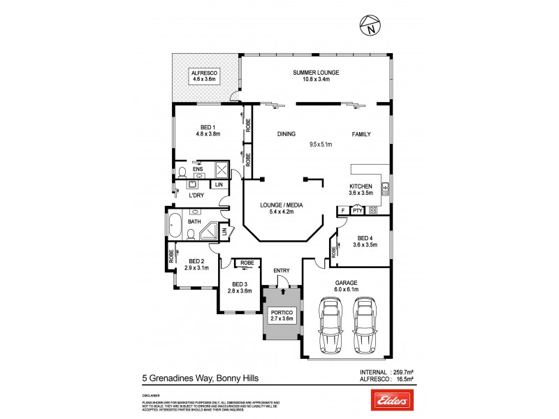 5 Grenadines Way, Bonny Hills NSW 2445 Floorplan
