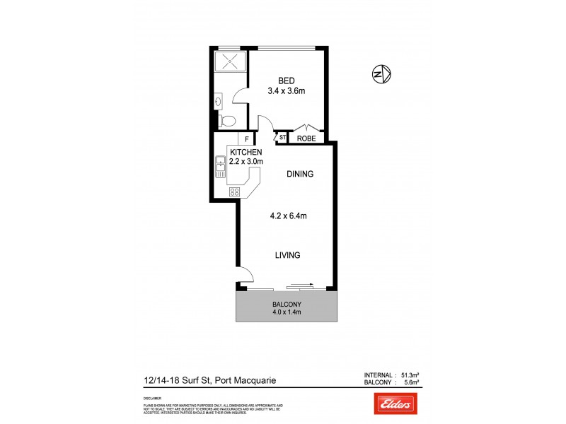 12/14-18 Surf Street, Port Macquarie NSW 2444 Floorplan