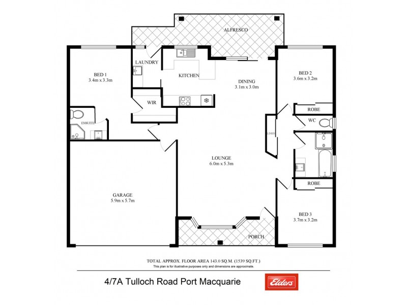4/7A Tulloch Road, Port Macquarie NSW 2444 Floorplan